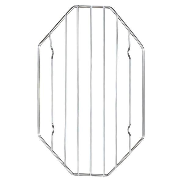 10 in. x 6 in. Chrome-Plated Steel Wire Baking Rack with Octagonal, Fits Oval and Smaller Roasting Pans for Roasting
