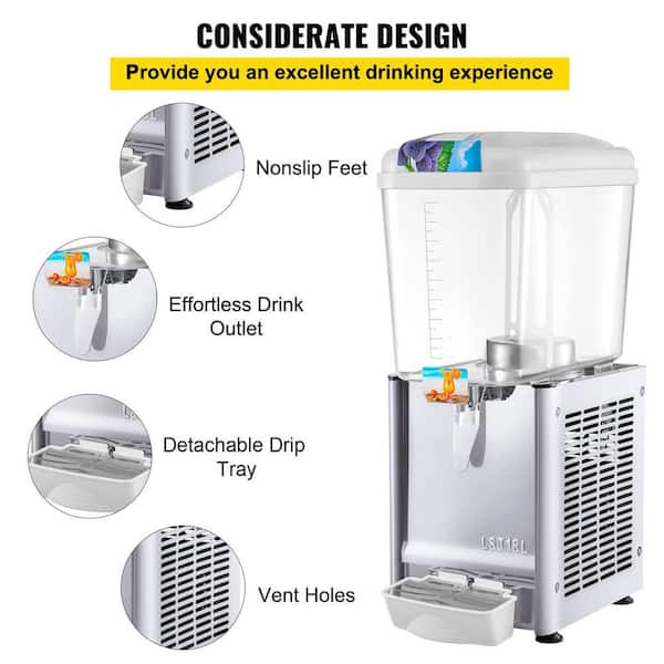 Hot Beverage Dispenser- Extra Large, 88 liters (23 gal). All Stainless Steel