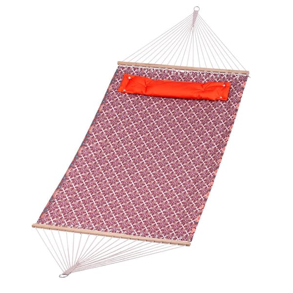 BACKYARD EXPRESSIONS PATIO · HOME · GARDEN 80 in. x 55 in. Reversible Bohemian Print Hammock Bed