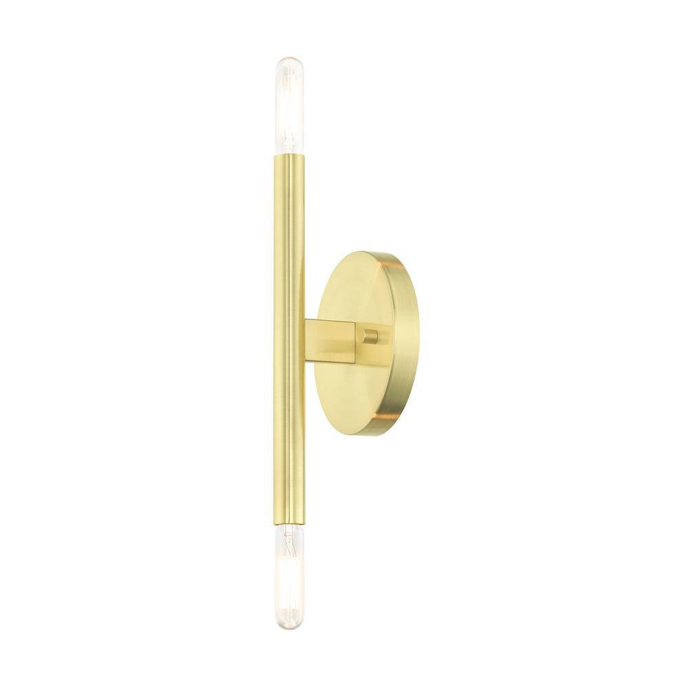 Copenhagen Mid-Century Modern Brass and Bronze 2-Light Wall Sconce