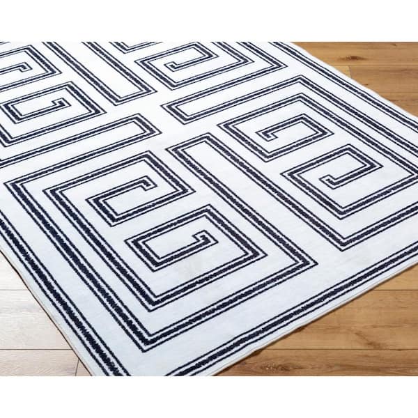 Lachlan White Doormat 3 ft. x 4 ft. Machine-Washable Indoor Area Rug