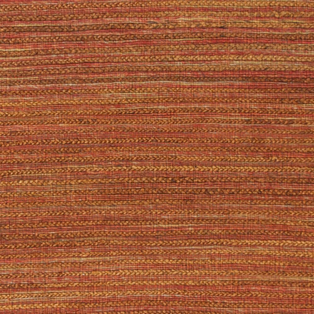 Rust Hand-Knotted Cotton Rectangular 8' x 10' Area Rug