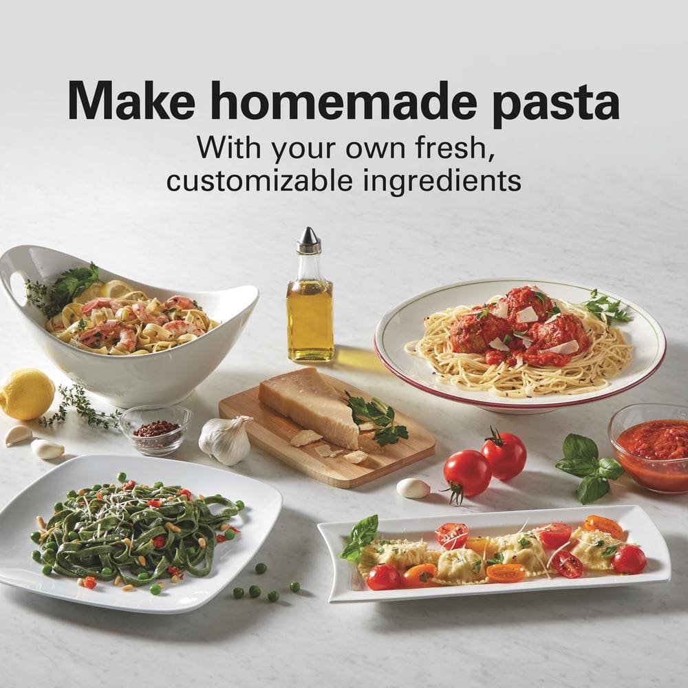 Hamilton Beach Red Electric Stainless Steel Pasta Maker