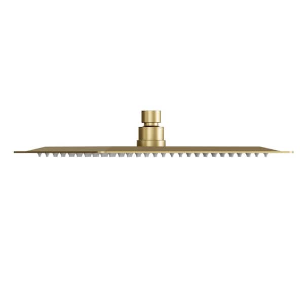 Bathtub Faucet 3-Handle Deck Mount Roman Tub Faucet with Handheld in Brushed Gold Valve Included