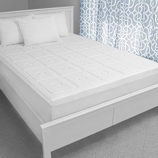 Biopedic Medium No Pocket Memory Foam California King Mattress Topper 71062 The Home Depot Biopedic Medium No Pocket, Cal King Bed Topper