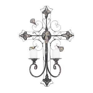 Black Metal French Country Wall Decor 24 In. x 16 In.