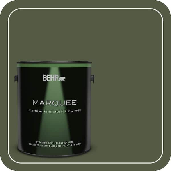 BEHR MARQUEE 1 gal. #MQ6-54 River Forest Semi-Gloss Enamel Exterior Paint & Primer