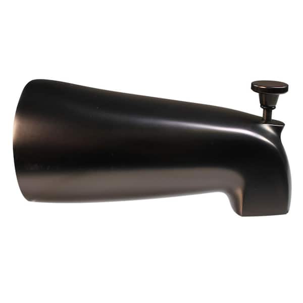 Westbrass 5-1/2 in. Brass Nose Diverter Tub Spout, Oil Rubbed Bronze