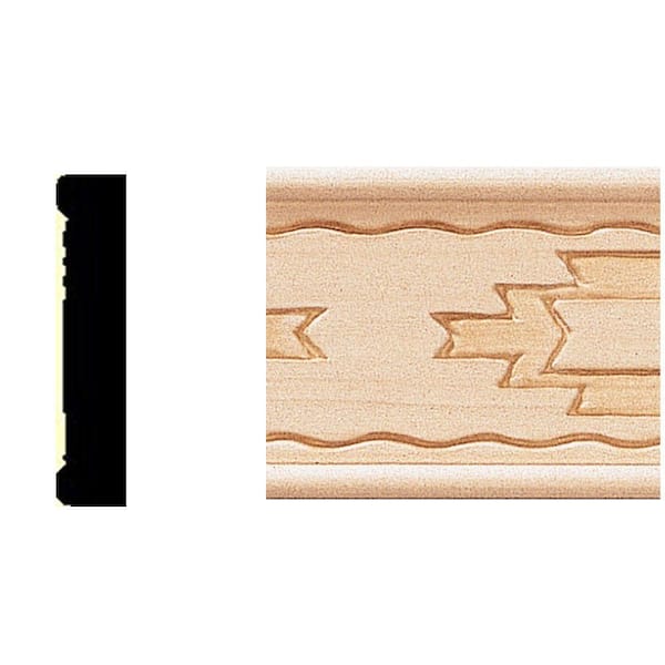 HOUSE OF FARA 3/8 in. x 1-3/4 in. x 8 ft. Basswood Shelf Trim Moulding