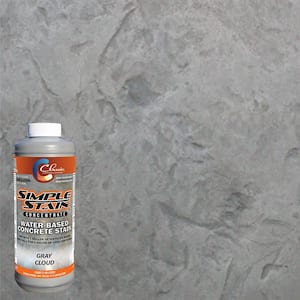 1 qt. Gray Cloud Concentrated Semi-Transparent Water Based Interior/Exterior Concrete Stain