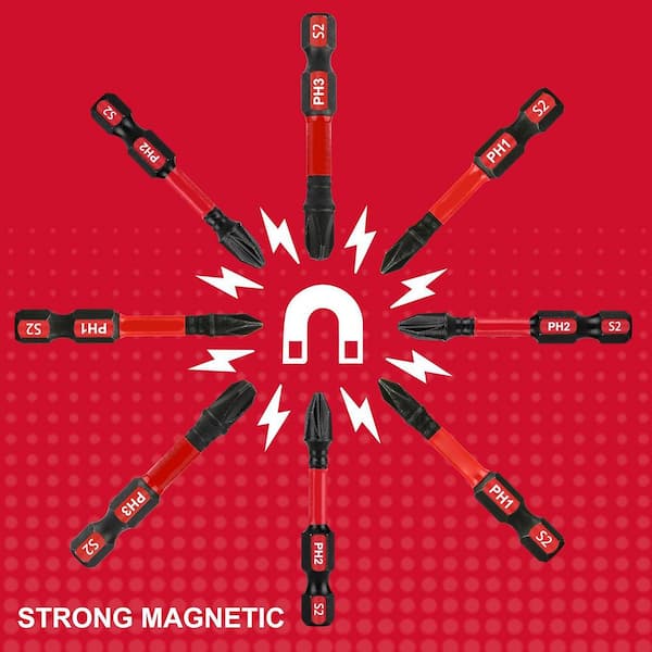 Yichuhaoxi Impact Tough Magnetic 2 in. Shank 40 Bit Anti-Slip