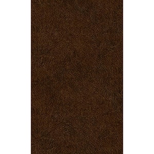 Plain Leather Brown Non-Woven Paste the Wall Textured Wallpaper 57 sq. ft.