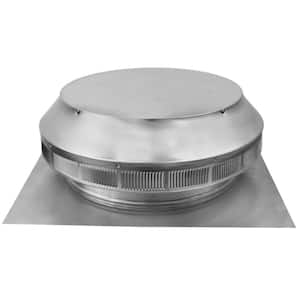 12 in. Dia Aluminum Roof Louver Exhaust Vent in Mill Finish