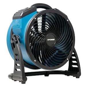 13 in. 1560 CFM Variable Speed Sealed Brushless DC Motor Air Circulator Utility Fan with Built-in Power Outlets