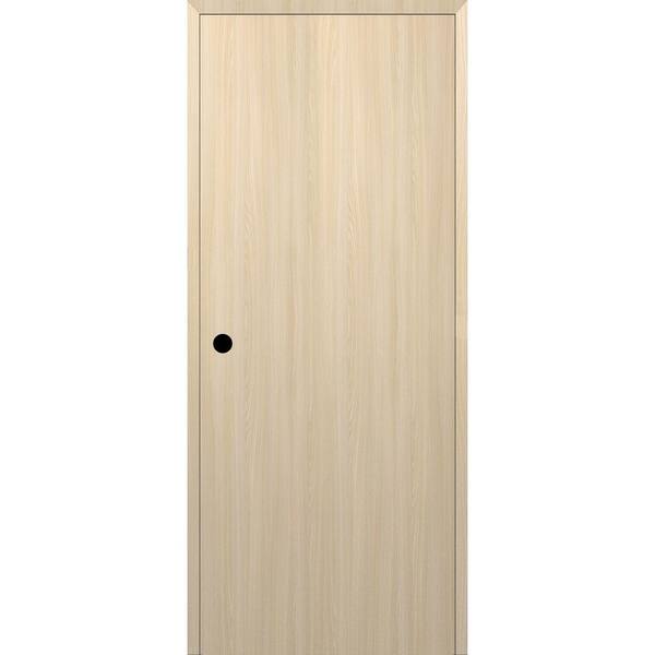 Belldinni Optima DIY-Friendly 28 in. x 80 in. Right-Hand Solid Composite Core Loire Ash Single Prehung Interior Door