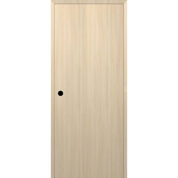 Belldinni Optima DIY-Friendly 30 in. x 80 in. Right-Hand Solid Composite Core Loire Ash Single Prehung Interior Door