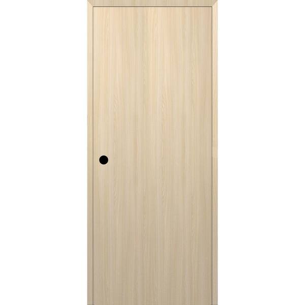 Belldinni Optima DIY-Friendly 30 in. x 84 in. Right-Hand Solid Composite Core Loire Ash Single Prehung Interior Door