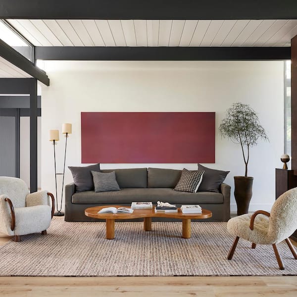 Melrose Checked Wool Brown 10 ft. x 14 ft. Area Rug