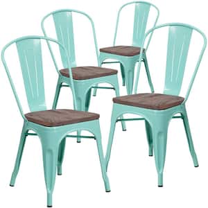 Mint Green Restaurant Chairs (Set of 4)