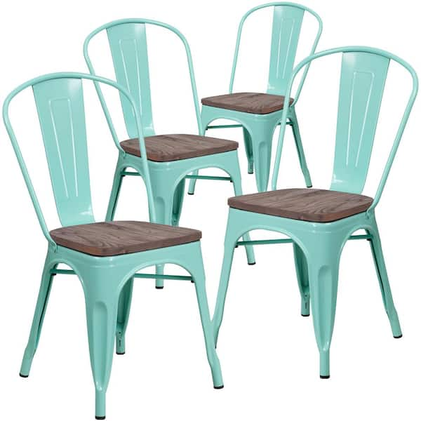 Carnegy Avenue Mint Green Restaurant Chairs Set of 4 CGA ET