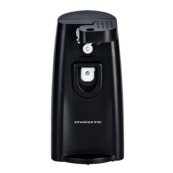 Electric 3-in-1 Can/Bottle Opener Series with Knife Sharpener, One-Touch, 70W, Stainless Blade Black CAN33B