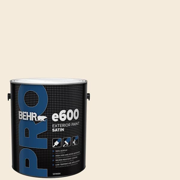 BEHR PRO 1 gal. #PPU5-10 Heavy Cream Satin Enamel Exterior Paint