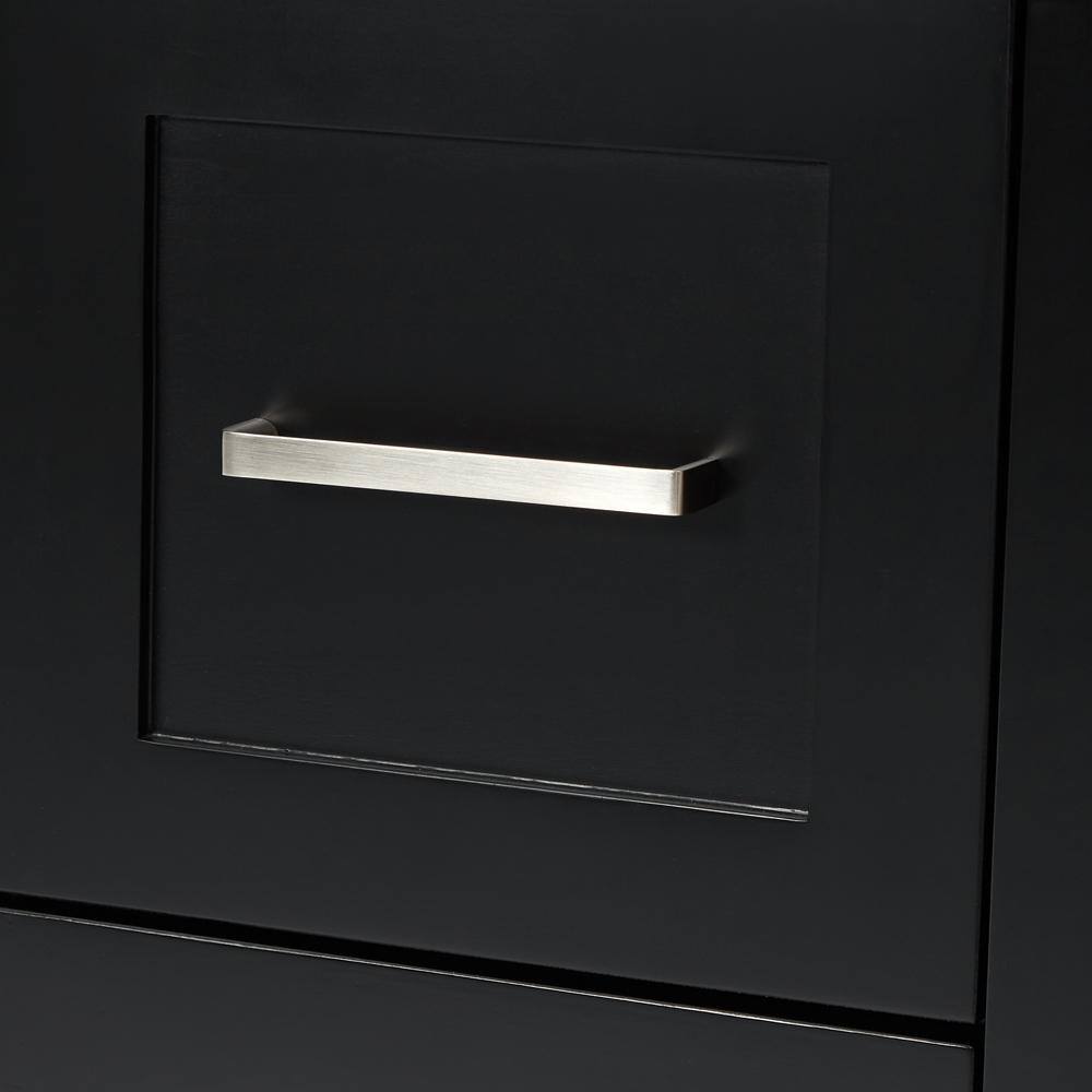 Hamlet 73" Black Wood Double Vanity with Quartz Top