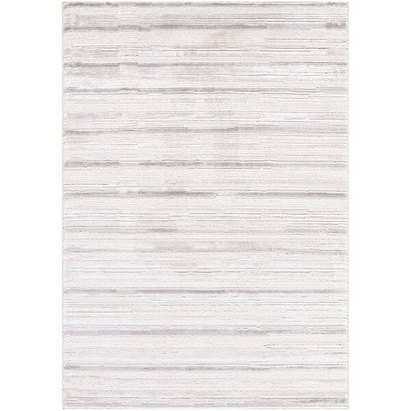 Livabliss Wolly Ivory/Cream Modern 7 ft. x 9 ft. Indoor Area Rug