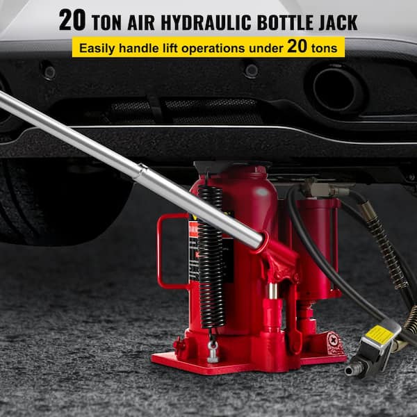 Air Hydraulic Bottle Jack 5 Ton Bottle Jack Red Air Jack Heavy Duty Auto Truck Repair Lift 