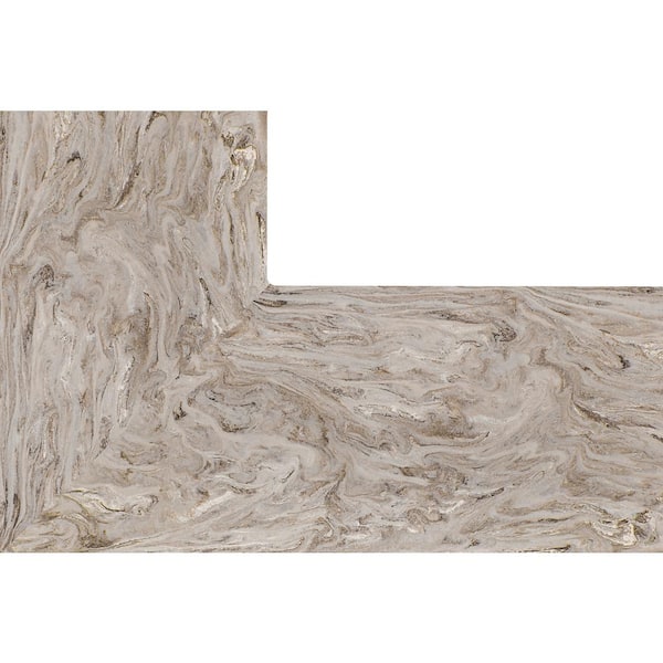 Solid Surface Countertop Sample in Smoke Drift Prima