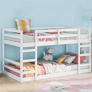 Magic Home Black Twin Over Twin Bunk Bed With Trundle CS-W427S00003 ...