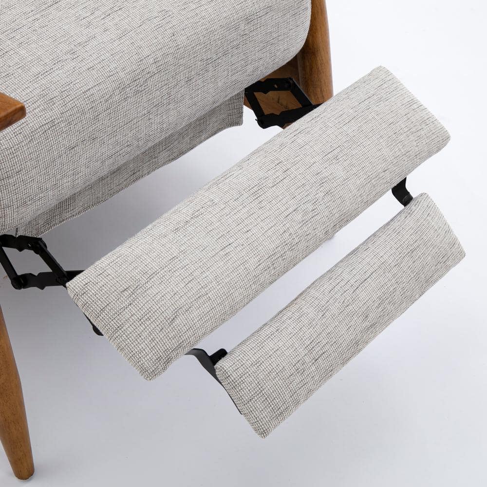 Mid-Century Modern Sea Oat Manufactured Wood Recliner