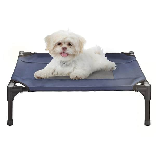 Petmaker Small Navy Blue Elevated Pet Bed HW3210041 - The Home Depot