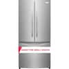 31.5 in. 17.6 cu. ft. Counter Depth French Door Refrigerator, brushed steel