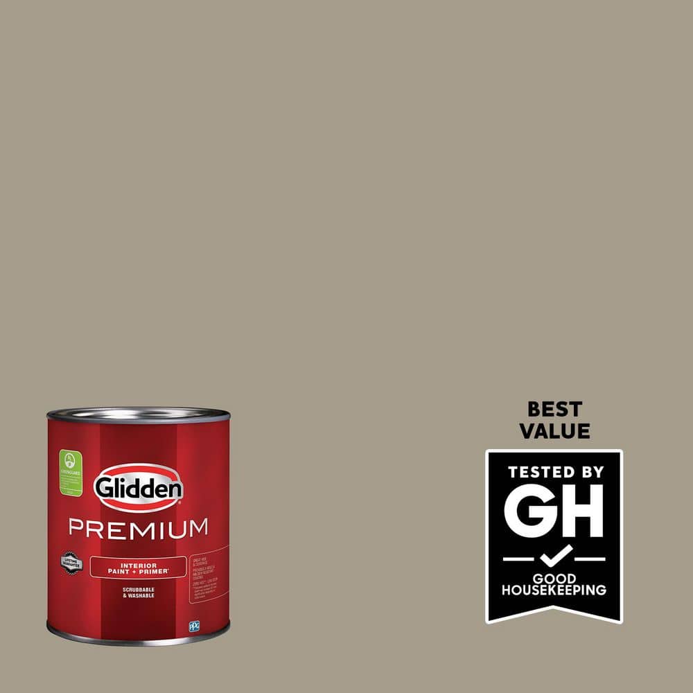 Glidden Premium 1 qt. #PPG1024-5 Stonehenge Greige Satin Interior