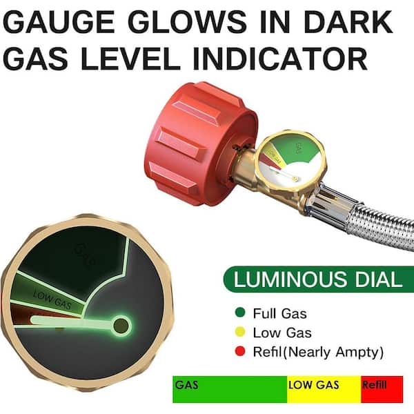 2-Stage Auto Changeover LP Propane Gas Regulator With Two 12 Inch Pigtails - RV | UK