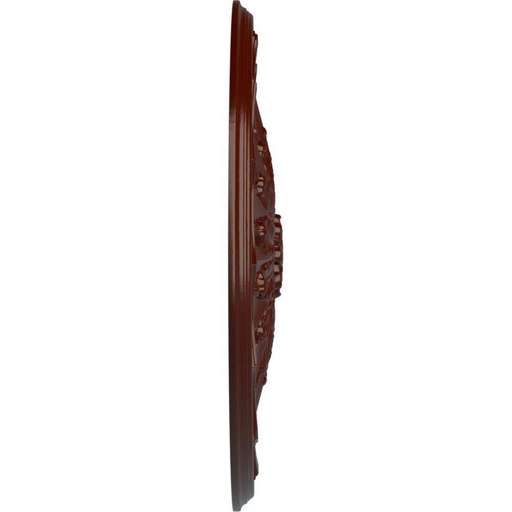 Brushed Mahogany Urethane Ceiling Medallion, 27-1/8"