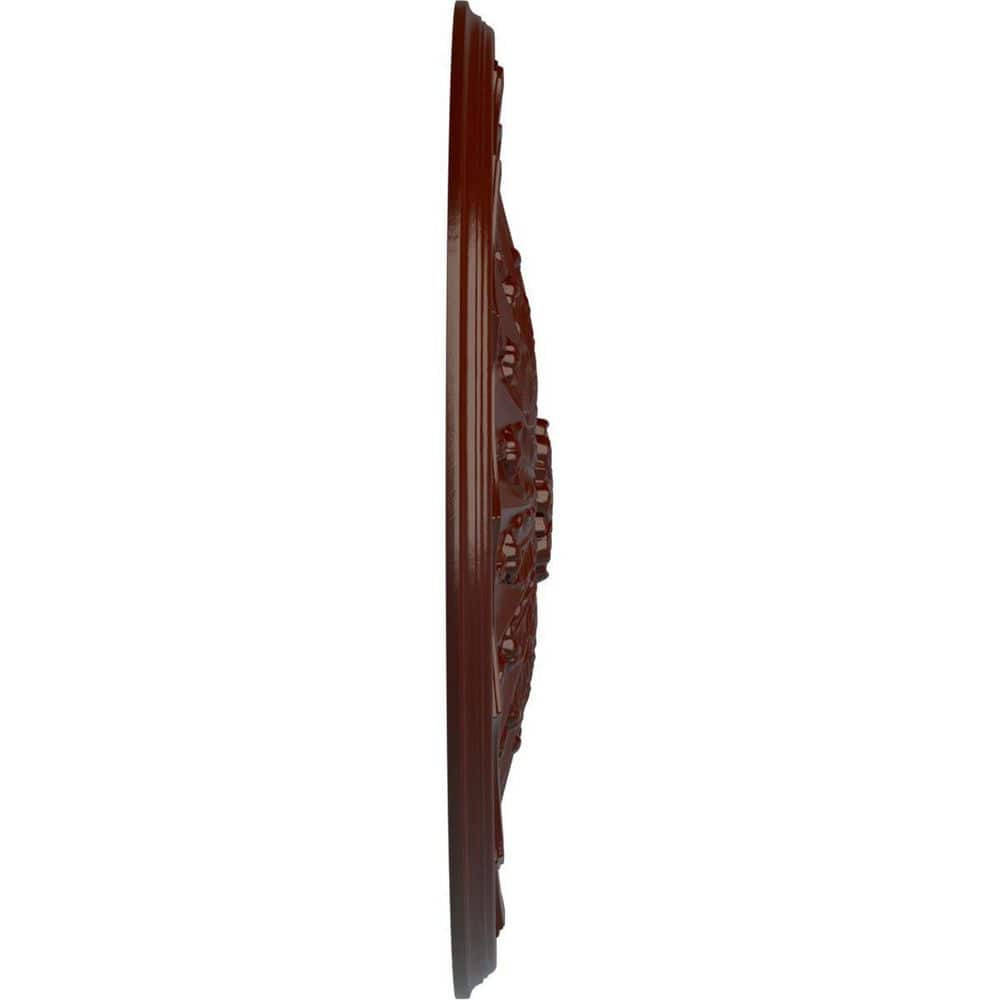Brushed Mahogany Urethane Ceiling Medallion, 27-1/8"