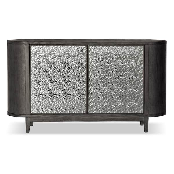 Furniture of America Hairin Ash Gray Wood 60 in. Buffet Server with 2-Doors