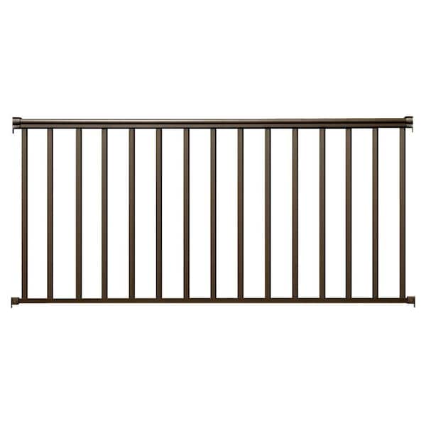 6 ft. x 36 in. Bronze Aluminum Baluster Railing Kit