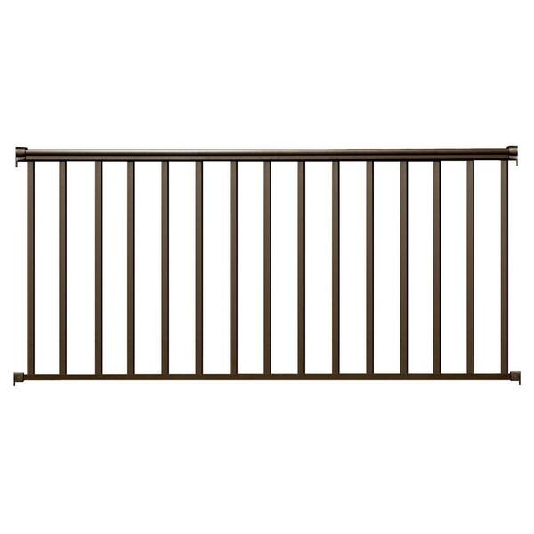EZ Handrail 8 ft. x 36 in. Bronze Aluminum Baluster Railing Kit
