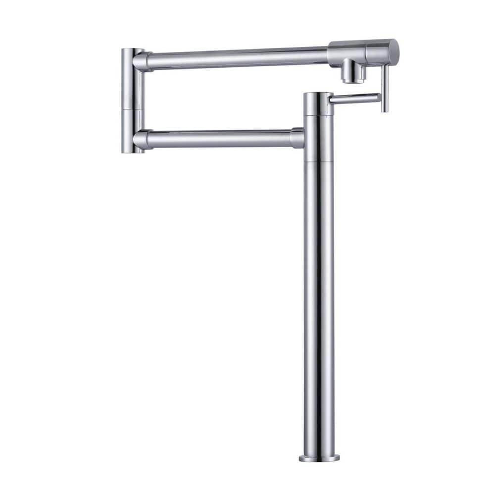 Deck Mounted Pot Filler with Double Handle in Polished Chrome price history on PriceWatchPro