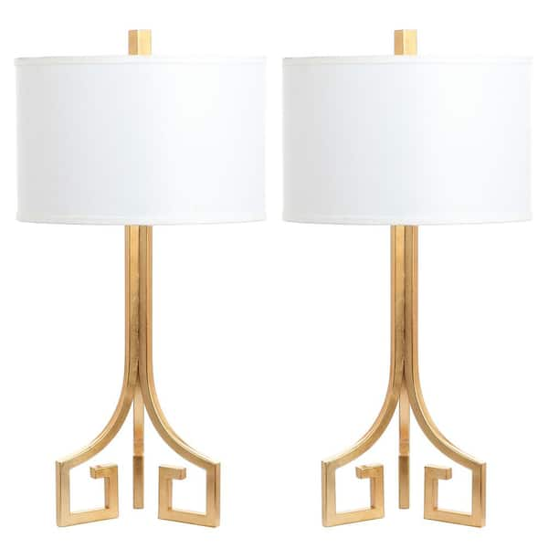 set of gold lamps