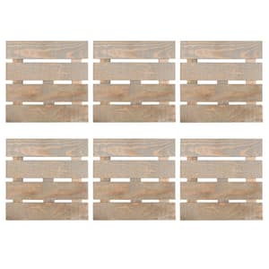 8 in. x 8 in. Project Craft Blank Unfinished Wood Craft Pallet for Plaque or Sign (6-Pack)