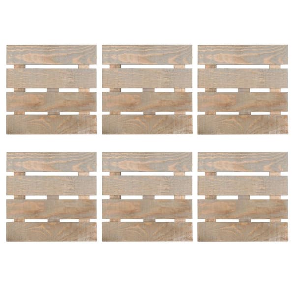 ArtSkills 8 in. x 8 in. Project Craft Blank Unfinished Wood Craft Pallet  for Plaque or Sign (6-Pack) PA-7803 - The Home Depot