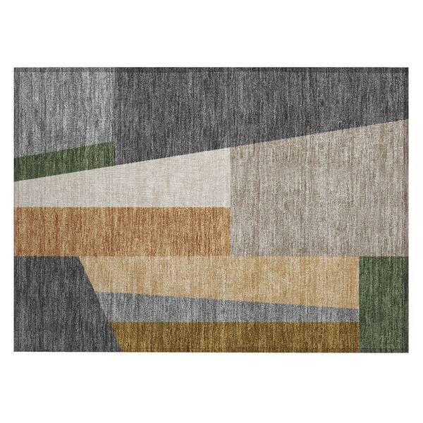 Chantille Machine Washable Indoor/Outdoor Abstract ACN2446 Gray 2 ft. x 3 ft. Accent Rug