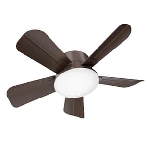 16 in. Smart Indoor White Reversible Ceiling Fan with Dimmable LED 6-Speeds Socket Fan Light with Remote Included