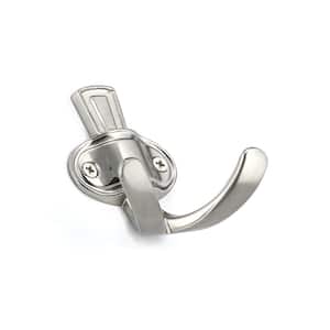 2-15/16 in. (75 mm) Brushed Nickel Classic Wall Mount Hook