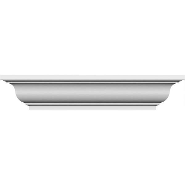 Ekena Millwork 1/2 in. x 136 in. x 5-3/4 in. Polyurethane Standard Crosshead Moulding