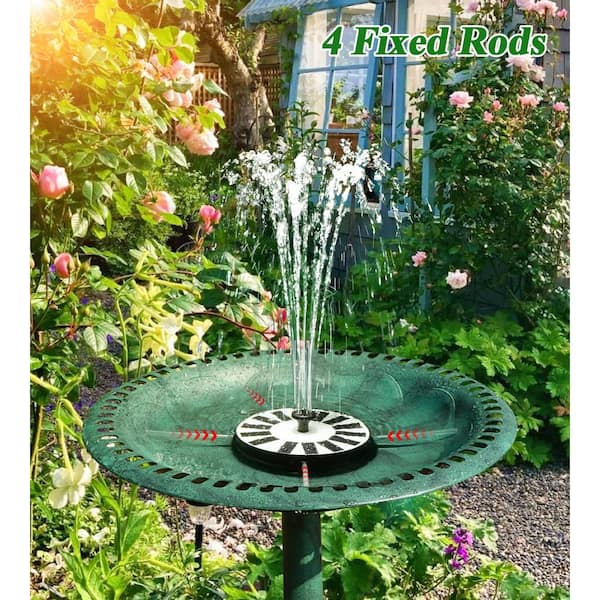 Cubilan Solar Fountain Pump Upgraded 100% Glass Covered, Outdoor Solar  Powered Bird Bath Water Fountains- No Battery Needed B09TVZVZ7T - The Home  Depot